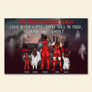 Personalized Horror Family Door Mat, Come In For A Bite - Doormat - GoDuckee