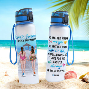 Personalized Bikini Besties Tracker Bottle - No Matter What We Do, You'll Always Be There For Me - Water Bottles - GoDuckee