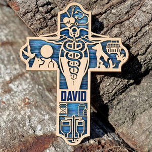 Veterinarian Personalized 3D 2-Layered Wood Art 2 - Wood Sign - GoDuckee