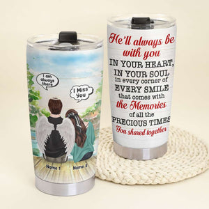 Memories Of Husband/Him in Heaven - Personalized Tumbler - I Miss You and Always There - Tumbler Cup - GoDuckee