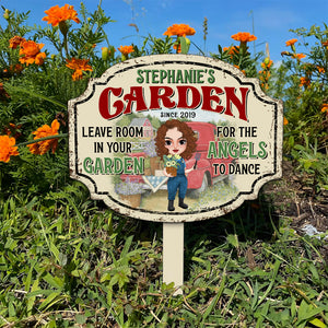 Leave Room In Your Garden Personalized Gardening Metal Sign - Metal Wall Art - GoDuckee