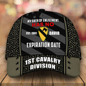 My Oath Of Enlistment Has No Expiration Date, Personalized Classic Cap, Military Gift with Custom Military Unit - Classic Cap - GoDuckee
