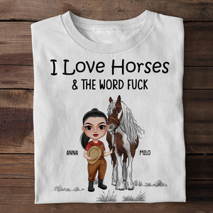 I Love Horses, Personalized Shirt, Gift For Horse Lover - Shirts - GoDuckee