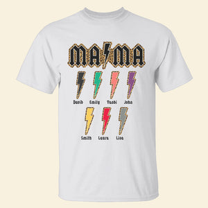 Lighting with Leopard Pattern - Personalized Shirts - Gift for Mom/Grandma/Aunt - Shirts - GoDuckee