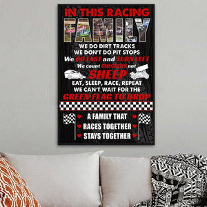Dirt Track Racing - Custom Racing Photo Poster - In This Racing FAMILY - Poster & Canvas - GoDuckee