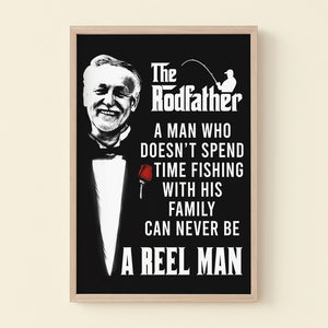 Personalized Fishing Dad Canvas Print - The Rodfather - Poster & Canvas - GoDuckee