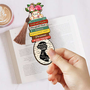 Book Society Of Obstinate Headstrong Girl Personalized Wooden Bookmark - Bookmarks - GoDuckee