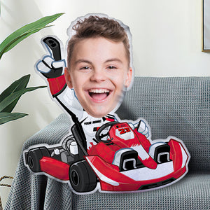 Kart Racing Custom Shape Pillow - Pillow - GoDuckee