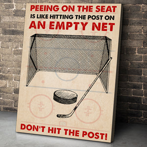 Ice Hockey Poster - Don't Hit The Post - Poster & Canvas - GoDuckee