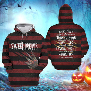 Sweet Dreams All Over Print Products - Freddy Krueger Sweater Pattern - AOP Products - GoDuckee