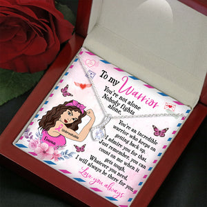 Breast Cancer Always Be There For You - Personalized Alluring Beauty Necklace - Gift for Her - Strong Girl - Jewelry - GoDuckee