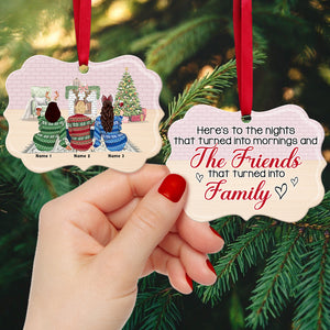 Friends That Turned Into Family - Personalized Ornament - Ornament - GoDuckee