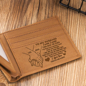 Couple I Just Want To Be Your Last Everything - Personalized Leather Men Wallet - Gift for Him - Leather Men Wallet - GoDuckee