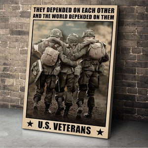 Vintage Veteran Brother & Sister Poster - The World Depended On Them - Poster & Canvas - GoDuckee