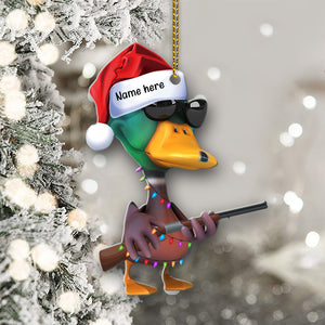 Hunting Duck - Personalized Christmas Ornament- Christmas Gift For Hunter - Ornament - GoDuckee