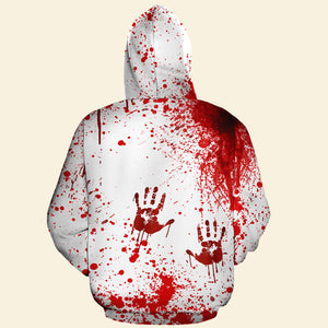 Blood Splatter with Crossed Eyes Shirt - They Will Never Find You - AOP Products - GoDuckee