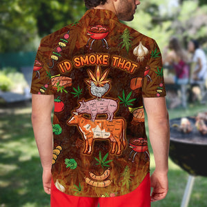BBQ Hawaiian Shirt - I'd smoke that - Hawaiian Shirts - GoDuckee