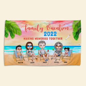 Making Memories Together, Beach Towel, Summer Gift for Family Members - Beach Towel - GoDuckee