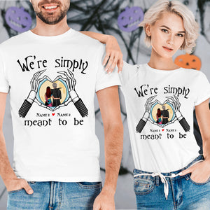 Personalized Gifts Shirt Ideas For Couple, We are simply meant to be Custom Shirts - Shirts - GoDuckee