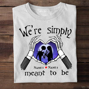 Personalized Gifts Ideas For Couple, We are simply meant to be Custom Name Shirt - Shirts - GoDuckee