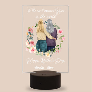 Mother's Day To The Most Precious Mum In The World Personalized Led Night Light Gift For Mother - Led Night Light - GoDuckee