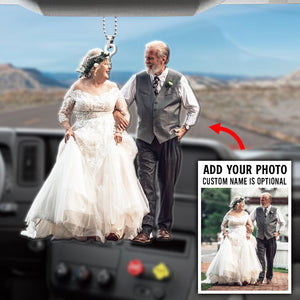 Couple Romantic Moments - Personalized Flat Car Ornament - Gift for Him/Her - Ornament - GoDuckee