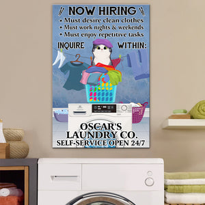 Personalized Cat Lovers Poster - Laundry Room Now Hiring - Custom Cat Breeds - Poster & Canvas - GoDuckee