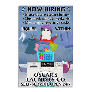 Personalized Cat Lovers Poster - Laundry Room Now Hiring - Custom Cat Breeds - Poster & Canvas - GoDuckee