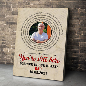 You're Still Here Custom Heaven Canvas Print, Gift For Loved Ones - Poster & Canvas - GoDuckee