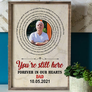 You're Still Here Custom Heaven Canvas Print, Gift For Loved Ones - Poster & Canvas - GoDuckee