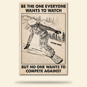 Snowboarding Girl Poster - It's Not A Phase It's My Life - Custom Name - Poster & Canvas - GoDuckee