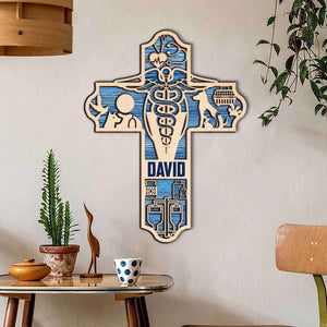 Veterinarian Personalized 3D 2-Layered Wood Art 2 - Wood Sign - GoDuckee