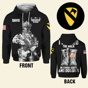 Personalized Veteran Shirt - custom military Unit - I Walked The Walk - AOP Products - GoDuckee