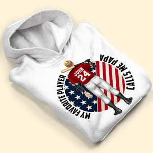 Baseball My Favorite Player Call Me Papa Personalized Shirt - Shirts - GoDuckee