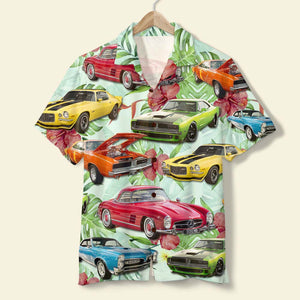 Classic Car Personalized Hawaiian Shirt With Upload Images - Hawaiian Shirts - GoDuckee