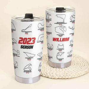 Racing F1 2023 Season, Personalized Tumbler - Tumbler Cup - GoDuckee