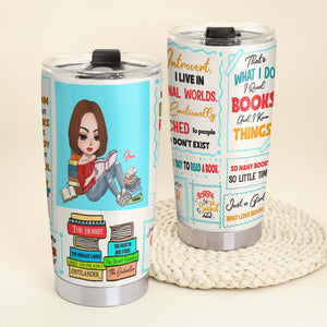 That's What I Do, Personalized Tumbler, Gift For Book Lover - Tumbler Cup - GoDuckee