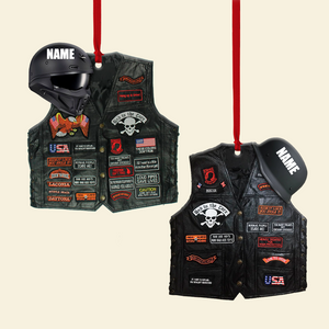 Biker Jacket, Personalized Acrylic Ornament For Speed Lovers - Ornament - GoDuckee