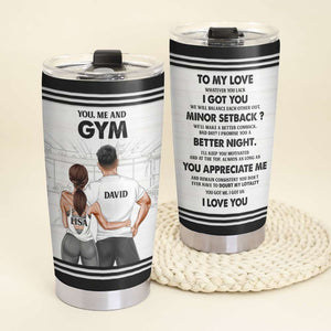 Personalized Gym Couple Tumbler - You Me And Gym - Tumbler Cup - GoDuckee