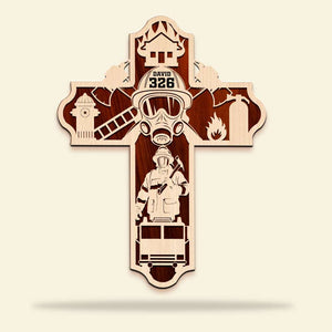 Firefighter Personalized 3D 2-Layered Wood Art PW-2LWAAR- 4NTHI2912 - Wood Sign - GoDuckee