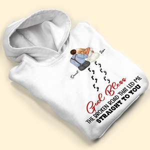 God Bless The Broken Road That Led Me Straight To You, Personalized Couple Shirt - Shirts - GoDuckee