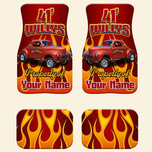 Custom Car Hot Rod Car Mats Your Property - Doormat - GoDuckee