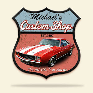 Shape Doormat - Custom Muscle Car Photo - I'm Not Old I'm Classic - Doormat - GoDuckee