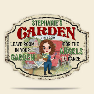 Leave Room In Your Garden Personalized Gardening Metal Sign - Metal Wall Art - GoDuckee