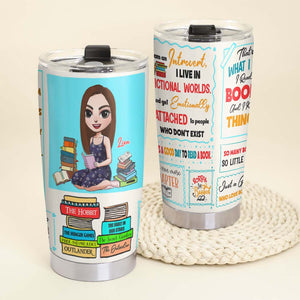 I Am An Introvert, Personalized Tumbler, Gift For book Lover - Tumbler Cup - GoDuckee