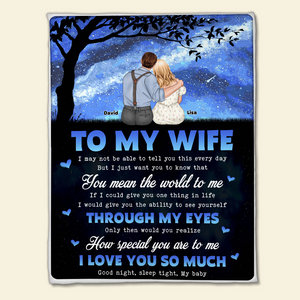 I Love You So Much, Couple Happy Valentine's Day Blanket - Blanket - GoDuckee