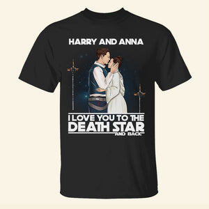 Couple I Love You To The Death And Back Personalized Shirts - Shirts - GoDuckee