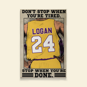 Don't Stop When You're Tired, Basketball Poster Canvas - Poster & Canvas - GoDuckee