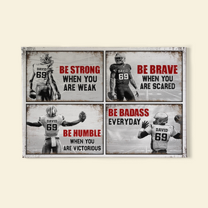Be Strong When You Are Weak , Football Canvas Poster - Poster & Canvas - GoDuckee