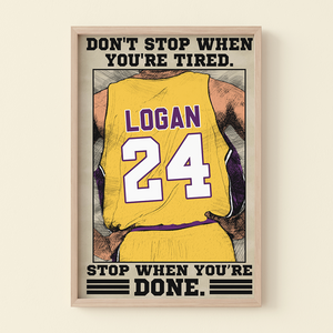 Don't Stop When You're Tired, Basketball Poster Canvas - Poster & Canvas - GoDuckee